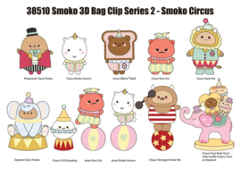 (Pre-order) Smoko 3D PVC Bag Clips Series 2 Display (24)