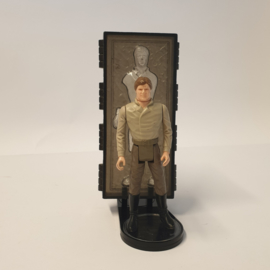 Vintage Star Wars Figuur met Carbonite Block display stand 1.5 inch