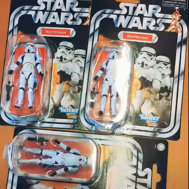 Shipping Vintage Collection Stormtroopers and folding display cases