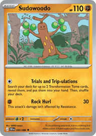 Pokémon TCG - Sudowoodo - Reverse Holo - Chaos Rising - 043/086