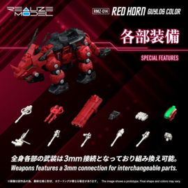 (Pre-order) Zoids Plastic Model Kit 1/100 RMZ-014 Red Horn Guylos Color 22 cm