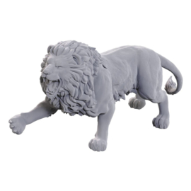 PRE-ORDER WizKids Deep Cuts Miniatures Unpainted Miniatures 2-Pack Stone Lion