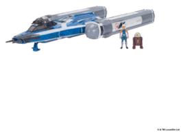 (Pre-order) Star Wars Medium Vehicle & Figure set BTL-B Y-wing & Ahsoka & R7-A7