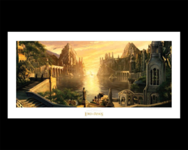(Pre-order) Lord of the Rings Art Print The Grey Havens 59 x 30 cm