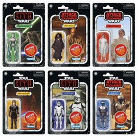 Star Wars The Retro Collection Attack of the Clones & Star Wars: Revenge of the Sith 6-Pack