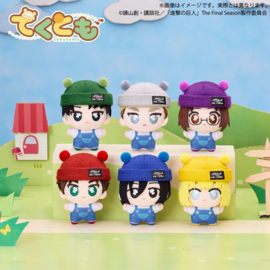 (Pre-order) Attack on Titan tekutomo Plush Keychains Blind Box Display (6)