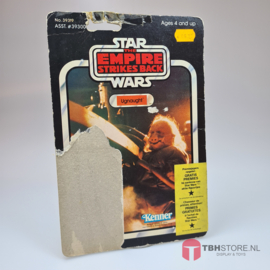 Vintage Star Wars Cardback Ugnaught 41 back Clipper yellow wrap