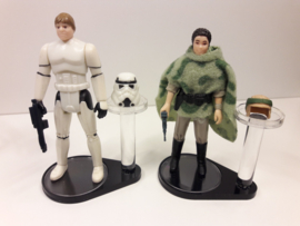 Vintage Star Wars Figure + Helmet Stand