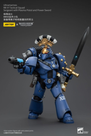 PRE-ORDER Warhammer The Horus Heresy Action Figure 1/18 Ultramarines MK VI Tactical Squad Sergeant with Plasma Pistol and Power Sword 20 cm