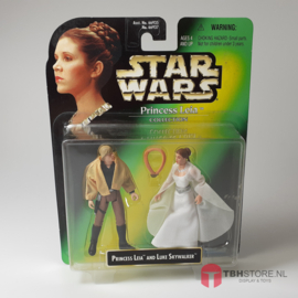 Star Wars POTF2 Green Princess Leia and Luke Skywalker
