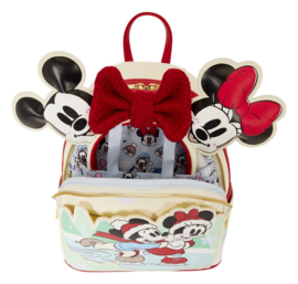 (Pre-order) Mickey & Friends by Loungefly Mini Backpack with Headband Holder Ice Skating