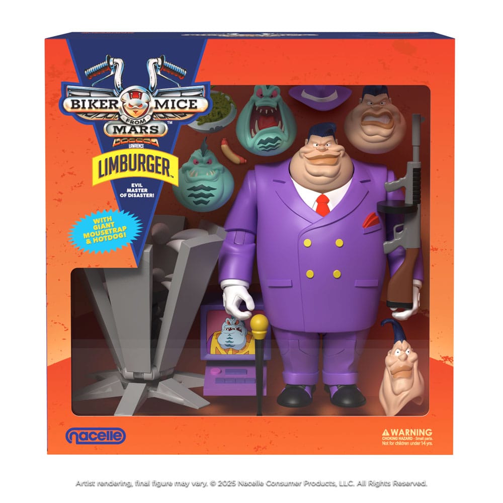 (Pre-order) Biker Mice From Mars Action Figure Limburger 23 cm