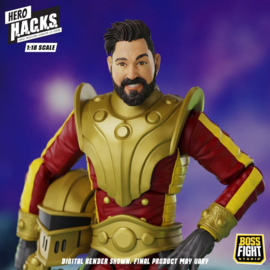 (Pre-order) Hero H.A.C.K.S. Core Action Figure 1/18 Heroes and Villains Wave 1 Stellar Guard: Cosmic Defender of Accord