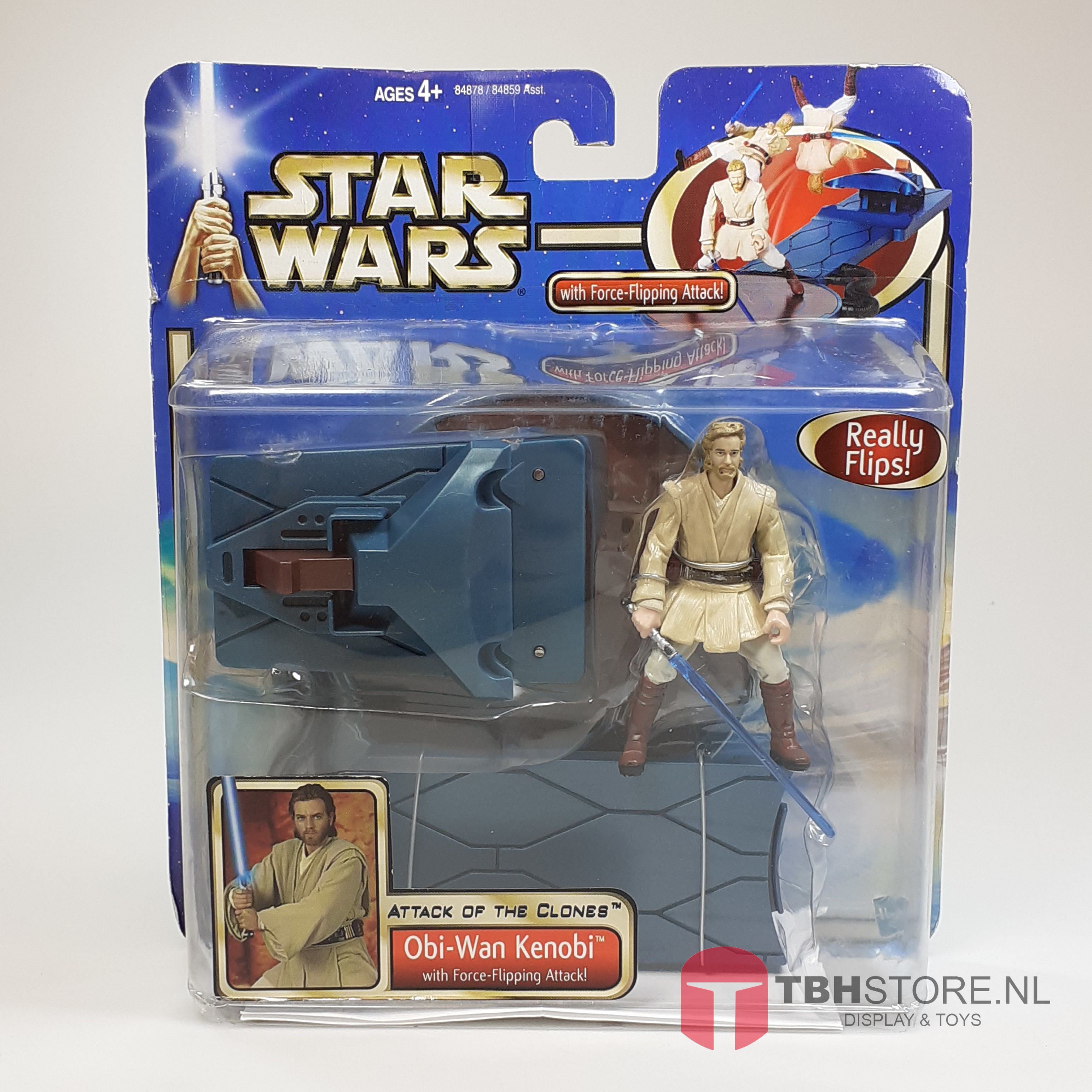 Star Wars - Attack of the Clones Obi-Wan Kenobi with Force-Flipping Attack