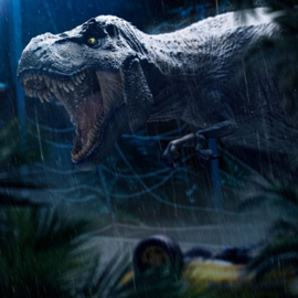(Pre-order) Jurassic Park Icons Statue T-Rex Attack 15 cm