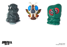 (Pre-order) Godzilla Toho Fun! Fun! Mini Figures Wave 01 Blind Box Display (9)