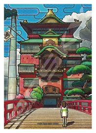 (Pre-order) Spirited Away Stained glass Puzzle Aburaya (208 pieces)