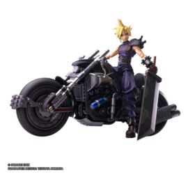 PRE-ORDER Final Fantasy VII Bring Arts Action Figure and vehicle Cloud Strife & Hardy-Daytona 15 cm