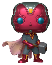 (Pre-order) Marvel POP! Comics Vinyl Figure Vision with Mjolnir 9 cm