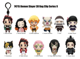 (Pre-order) Demon Slayer: Kimetsu no Yaiba 3D PVC Bag Clips Series 9 Blind Bag Display (24)