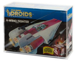 PRE-ORDER Star Wars Kenner DROIDS A-Wing Boxed Vehicle Display Case
