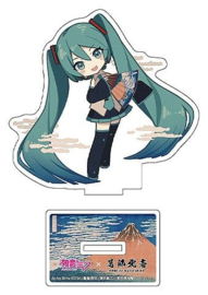 (Pre-order) Hatsune Miku x Katsushika Hokusai iXima Die-Cut Acrylic Stand The Great Wave off Kanagawa 10 cm (5)