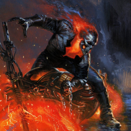 (Pre-order) Marvel Fine Art Print Ghost Rider 41 x 61 cm - unframed