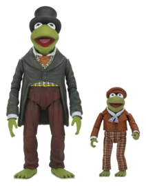 (Pre-order) The Muppet Christmas Carol Ultimate Action Figures 2-Pack Kermit as Bob Cratchit & Robin as Tiny Tim 18 cm