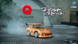(Pre-order) Fast & Furious Q-Village Vehicle with mini-figure Toyota Supra JZA80 9 cm