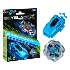 (Pre-order) Beyblade X Cobalt Dragoon 2-60C Launcher Set