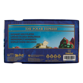 PRE-ORDER Polar Express Replica Train Ticket 24k Gold Plated Limited Edition