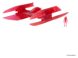 (Pre-order) Star Wars Medium Vehicle & Figure set Hyena Vulture Bomber (Red Hologram) & Battle Droid (Chase)