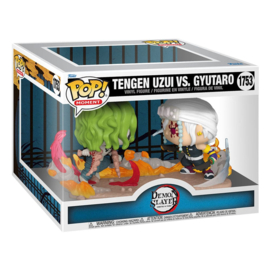 PRE-ORDER Demon Slayer: Kimetsu no Yaiba POP Moments Vinyl Figures Tengen Vs Gyutaro 9 cm