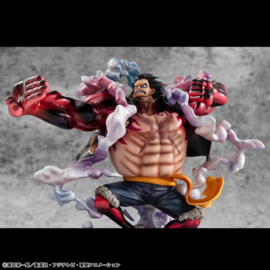 (Pre-order) One Piece Portrait.Of.Pirates SA-Maximum PVC Figure Monkey D. Luffy Gear 4 Bounce-Man 10th Limited Ver. 30 cm
