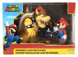 (Pre-order) World of Nintendo Action Figure 3-Pack Mario vs. Bowser Lava Battle 