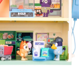 Bluey Mini Figure Playset Bluey Let's Play Chef Supermarket
