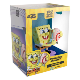 (Pre-order) SpongeBob SquarePants Vinyl Figure Spongebob & Gary 9 cm