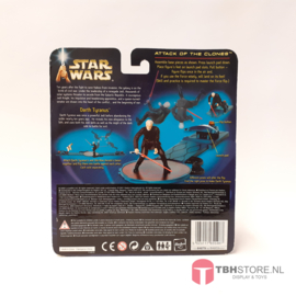 Star Wars Attack of the Clones Darth Tyranus with Force-Flipping Attack