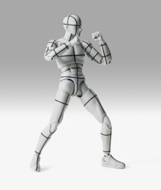 PRE-ORDER S.H.Figuarts Action Figure Body-Kun Sports Edition Wire Frame (Gray Color Ver.) 15 cm