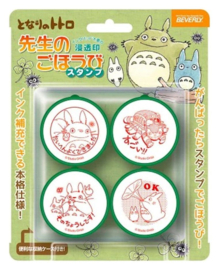 (Pre-order) My Neighbor Totoro Stamp Totoro & Catbus Congratulations