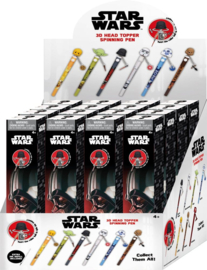 (Pre-order) Star Wars 3D Head Topper Spinning Pen Display (12)