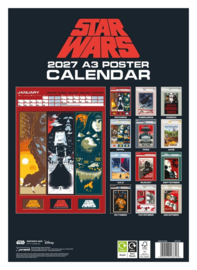 (Pre-order) Star Wars Calendar A3 Poster 2027