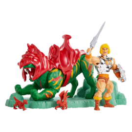 MOTU Masters of the Universe Origins Battle Armor He-Man and Battle Cat (Battlefield Warriors)