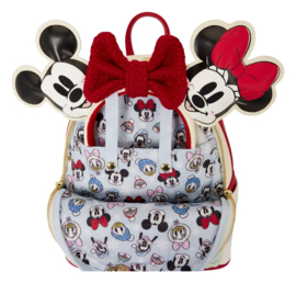 (Pre-order) Mickey & Friends by Loungefly Mini Backpack with Headband Holder Ice Skating
