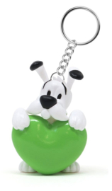 (Pre-order) Asterix Keychain Dogmatix Green Heart