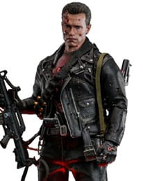 PRE-ORDER Terminator 2 Movie Masterpiece Action Figure 1/6 T-800 Battle Damaged Version 2.0 32 cm