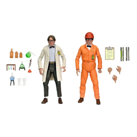 PRE-ORDER TMNT II: The Secret of the Ooze Action Figure 2-Pack Lab Coat Professor Perry and Hazmat Suit Professor Perry