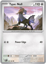 Pokémon TCG - Type: Null- Reverse Holo - Pitch Black - 069/084