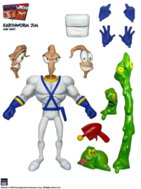 (Pre-order) Earthworm Jim Action Figure Wave 1: Earthworm Jim & Snot 15 cm
