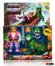 PRE-ORDER MOTU Masters of the Universe Origins Prince Adam and Cringer 2-Pack